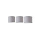 image 1 of ValueLights 3 Pack Modern Grey Drum Pendant Ceiling Light Shades With Diffusers