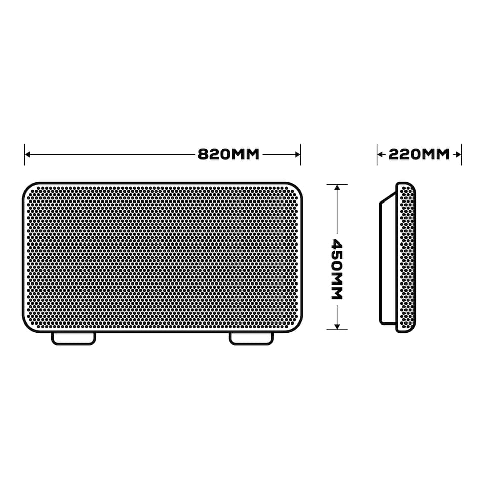 image 1 of TCP 2000W Black Infrared Convection Heater