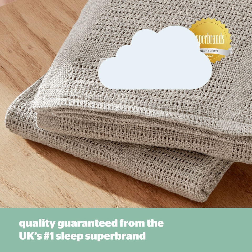 image 1 of Silentnight Safe Nights Cellular Blanket - 2 Pack
