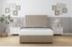 image 1 of Sloomy Kingsley Almond Coniston Divan Bed With Mattress 2 Drawers Left Side With 26" Strutted Headboard & 12" Matching Footboard 6' Super King | Cream | Almond | Super King | 1
