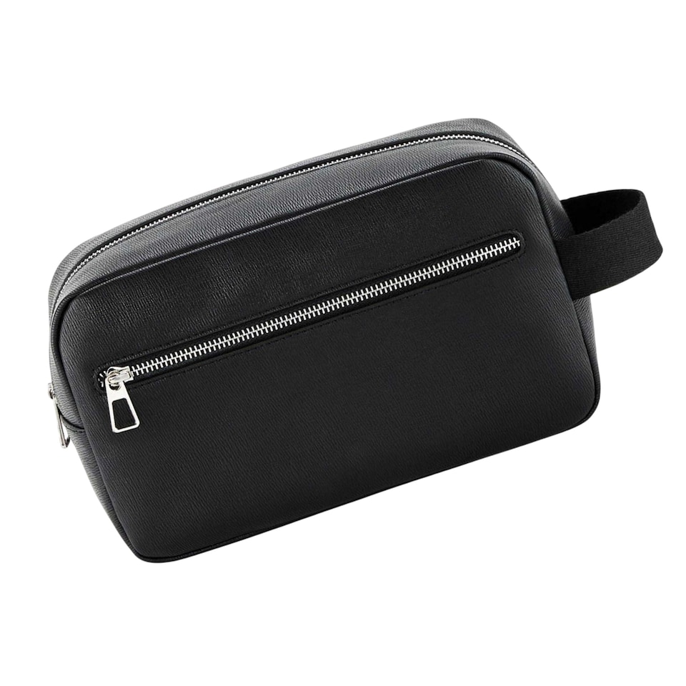 image 1 of Quadra Tailored Luxe Wash Bag | Black | Black | One Size | 1