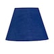 image 2 of Set of 2 Navy Blue Cotton 20cm Diameter Tapered Fabric Lamp Shades | Blue | Medium | 2