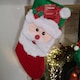 image 10 of Bulk of 36 Hanging Christmas Stockings with 3 Different Designs - Santa, Snowman & Elf
