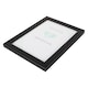 image 4 of Contemporary Black Veneer Wood Effect A5 Rectangular Frame for Wall or Table | Black | S