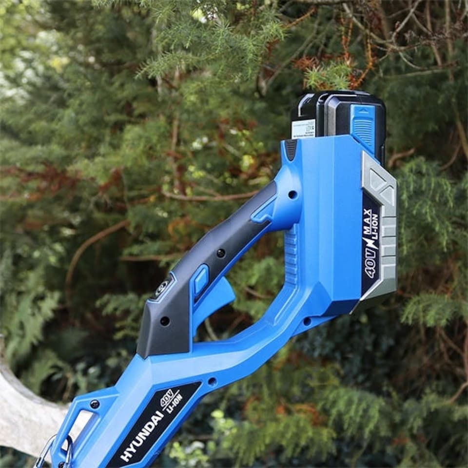 image 1 of Hyundai 40v Lithium-ion Cordless Strimmer Grass Trimmer With Battery and Charger | HYTR40LI