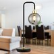 image 7 of First Choice Lighting Set of 2 Matt Black and Smoked Glass Table Lights Black | Grey