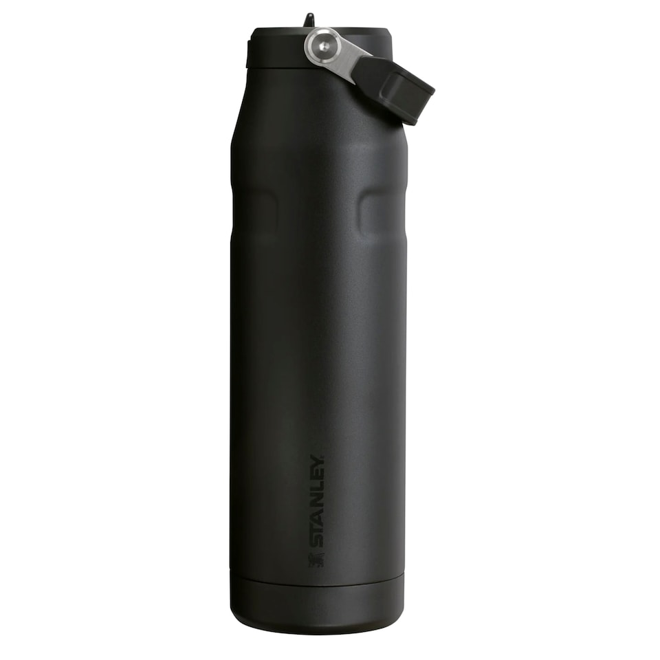 image 1 of IceFlow Bottle Flip Straw 1.06L Water Bottle | Black | Black | 1