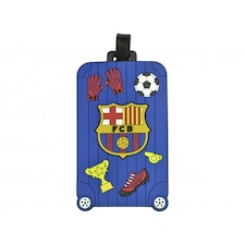 FC Barcelona Crest Luggage Tag | Blue | Blue/Multicoloured | 1