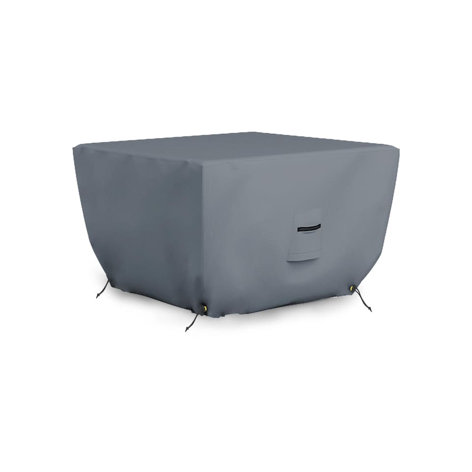 image 1 of Covers&All Outdoor Square Fire Pit Cover, 36 in L x 36 in W x 12 in H, Grey