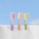 image 6 of JVL Grey Peg Basket with 48 Soft Touch Leaf Clothes Pegs,  Assorted Colours