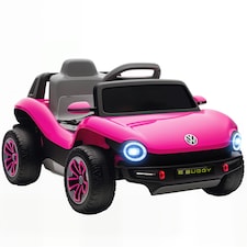 AIYAPLAY Volkswagen Licensed Kids Electric Car w/ Remote, Suspension, Pink
