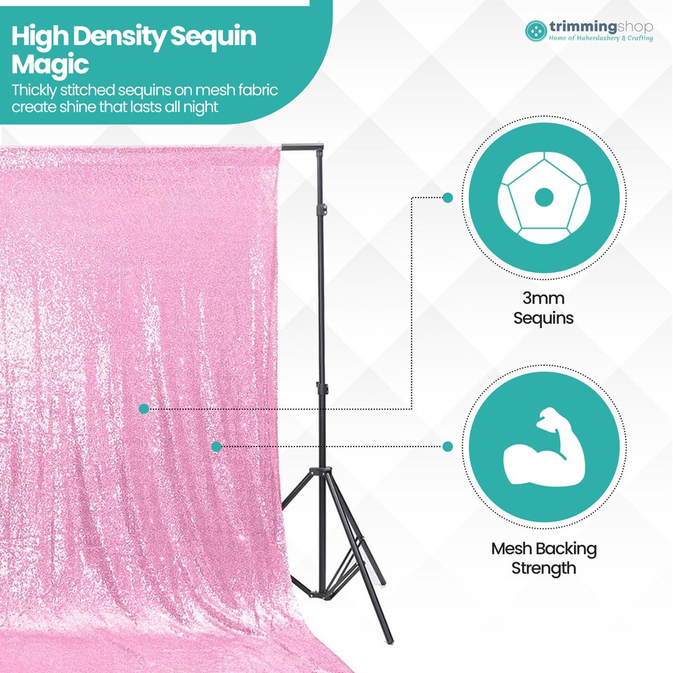 image 1 of 4ft x 7ft Sequin Backdrop Photography Background High-Density Sequin Fabric