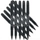 image 2 of Pack of 10 Permanent Marker Pens Bullet Tip Fine Black