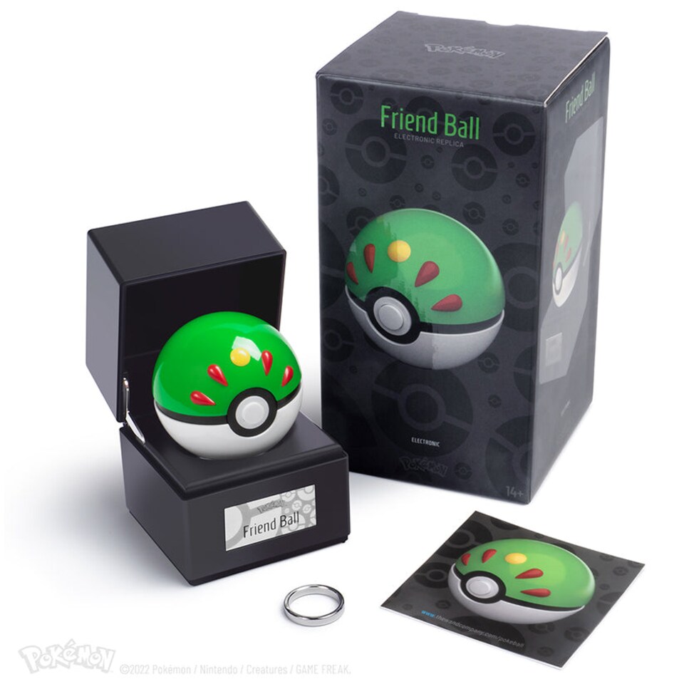 image 1 of Pokémon Die-Cast Friend Ball Replica | Green