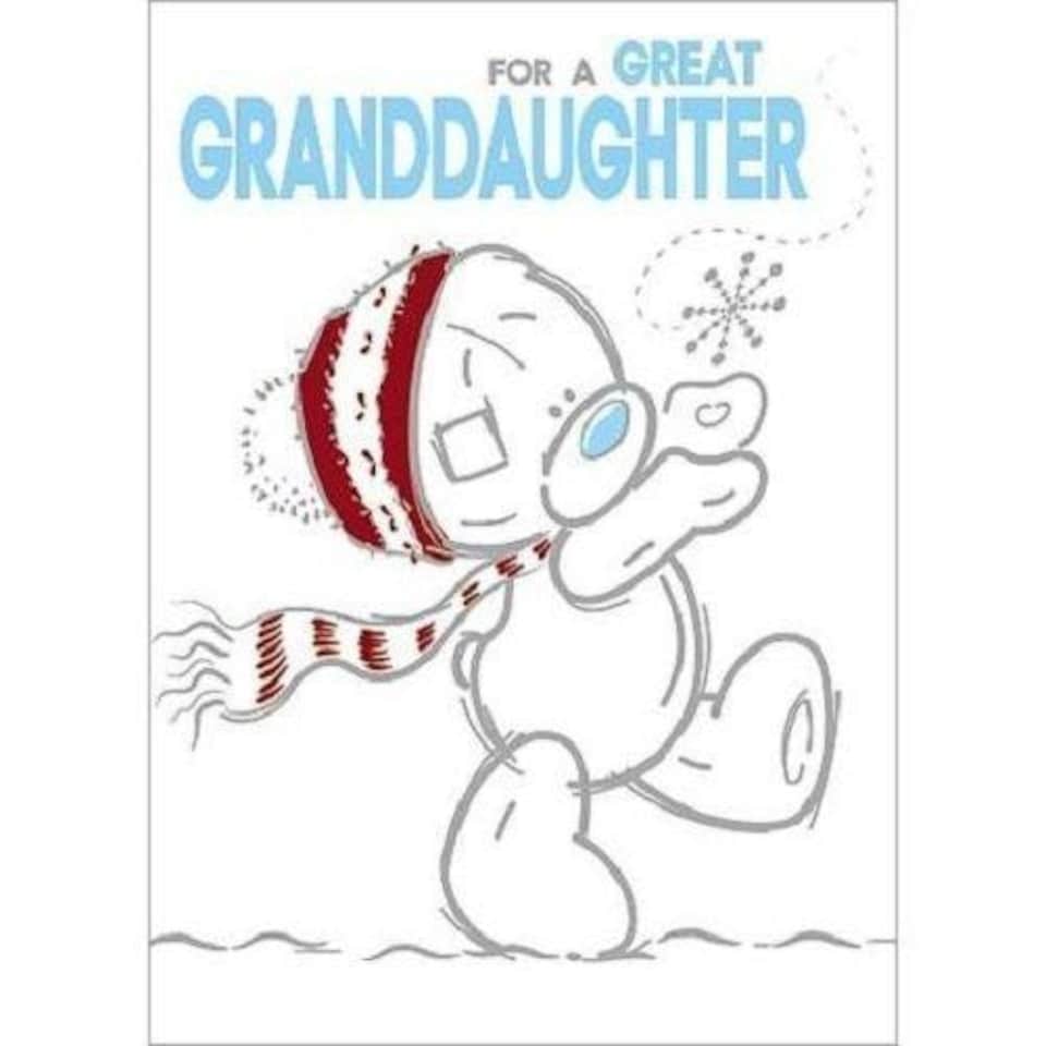 image 1 of Great Granddaughter Me to You Bear Christmas Card