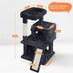 image 3 of Yaheetech 92 cm Cat Tower with Double Condos Black