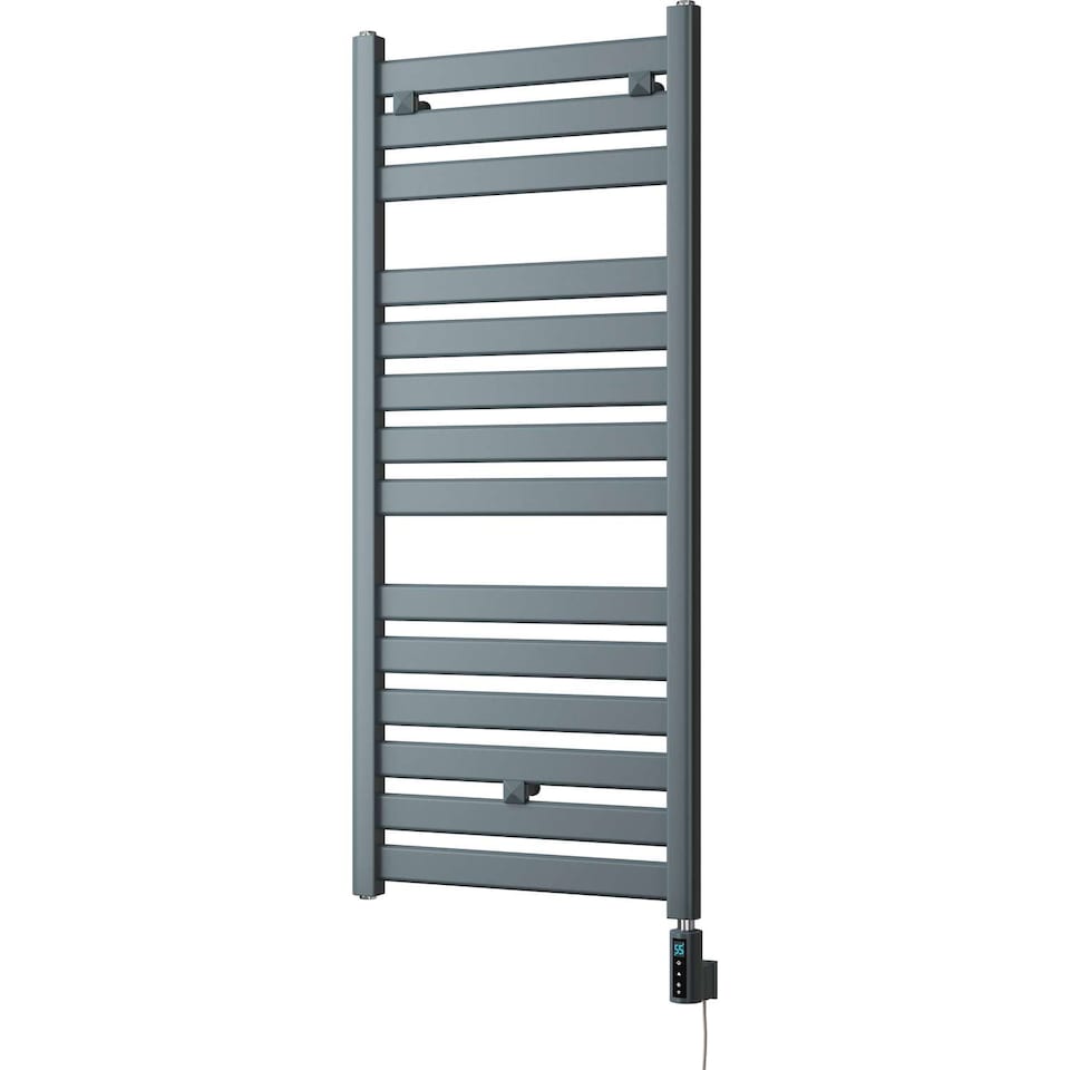 image 1 of Capri - Anthracite Electric Towel Rail H1147mm x W500mm Straight 600w Thermostatic WIFI