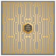 Art deco style (Picutre Frame) Grey | M