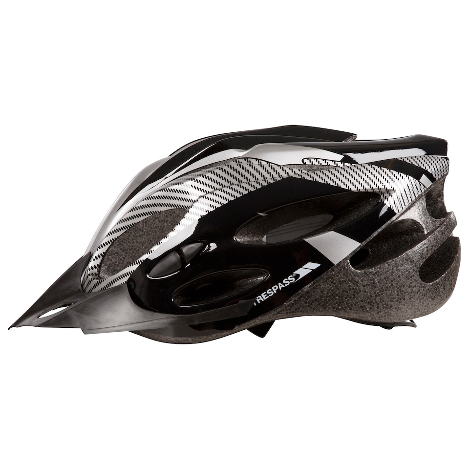image 1 of Trespass Adults Unisex Crankster Cycling Helmet | Black | Black X | One Size | 1