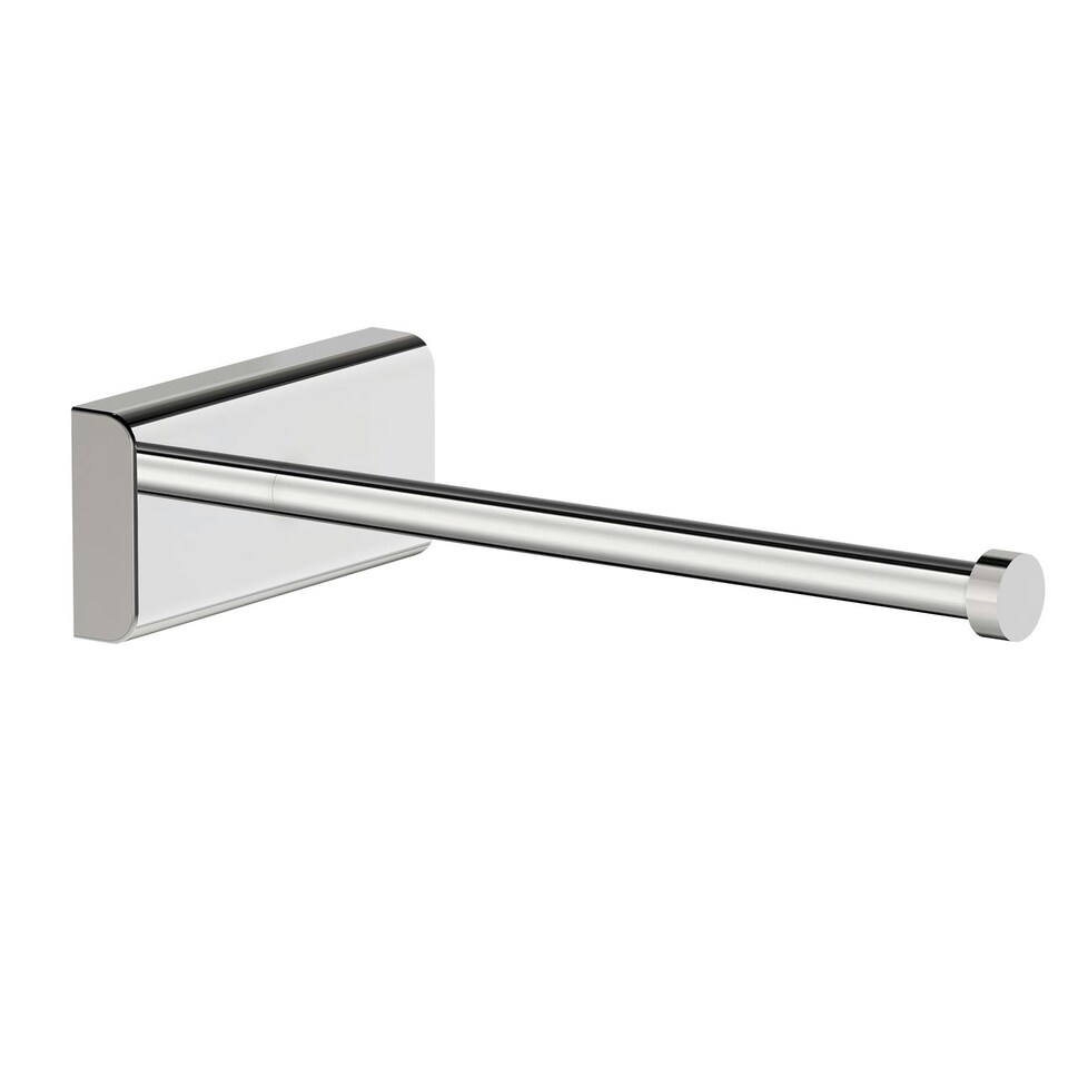 image 1 of Cosmic Wall Toilet Roll Holder with High-Quality Brass for Bathroom Light Grey