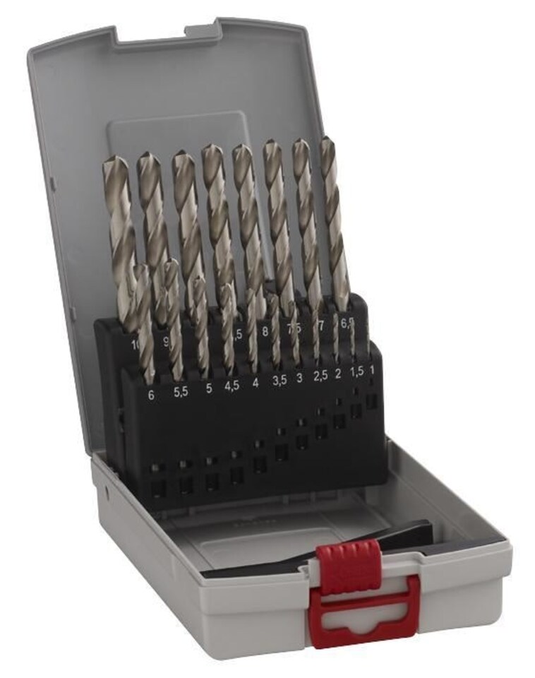 BOSCH - PROFESSIONAL (BLUE) - 1mm-10mm HSS-G Drill Bit Set, 19 Piece