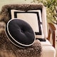 image 1 of OHS Ultra Soft Velvet Round Seat Cushion Pleated Floor Pillow | Multi | Black/White