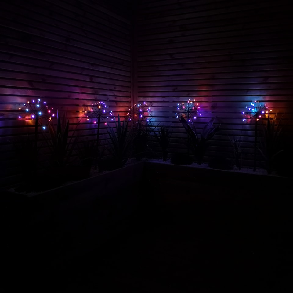 image 1 of 600 LED 60m Premier Christmas Indoor Outdoor Multi Function Battery Operated String Lights with Timer in Vintage Gold