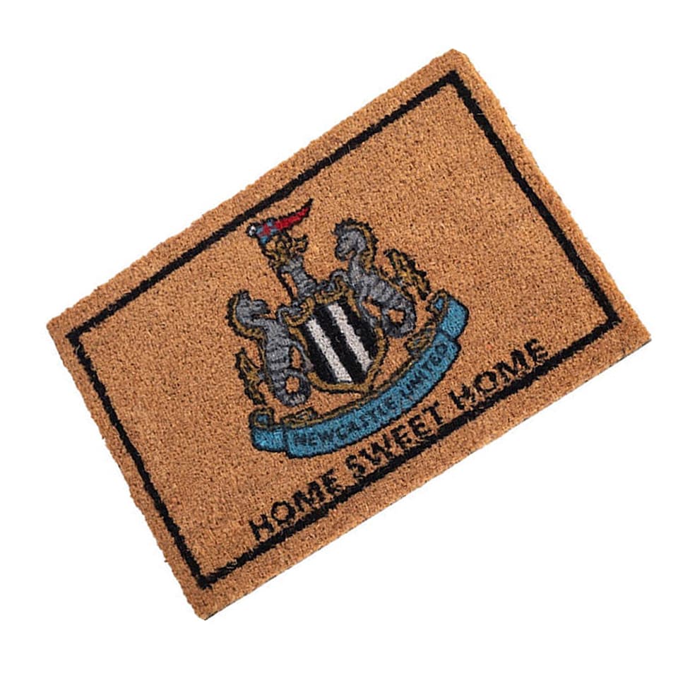 image 1 of Newcastle United FC Coir Crest Door Mat | Gold | Gold | One Size | 1