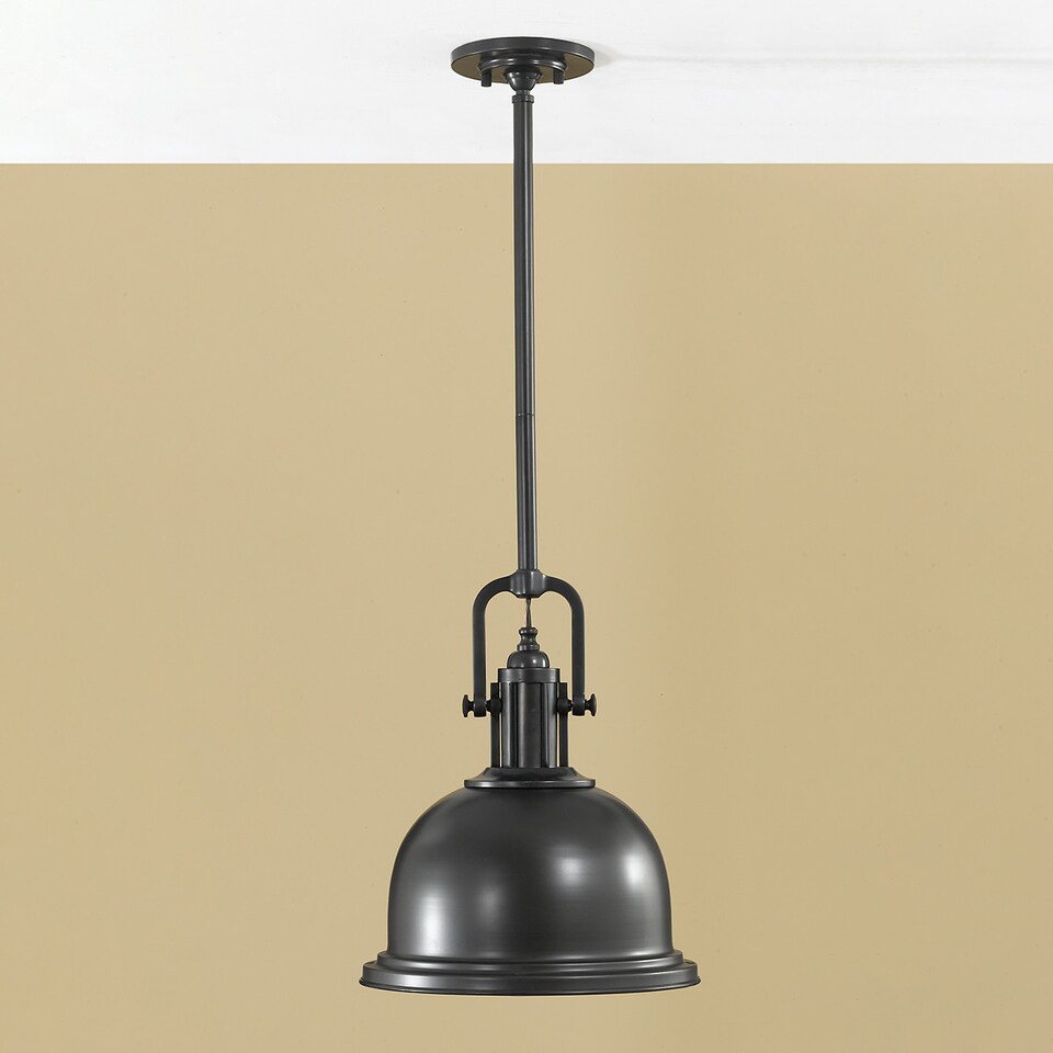 image 1 of Parker Place 1 Light Dome Ceiling Pendant Dark Bronze, E27