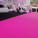 image 4 of 1 Metre Exhibition Quality Ribbed Heavy Duty Pink Fuchsia Carpet Runner 1 Metre Wide