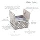 image 2 of Hobby Gift Large Twin Lid Sewing Storage Box, Grey Spot