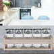 image 4 of 6-Pc Spice Herb Glass Jars with Wooden Wall Rack