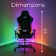 image 7 of Neo Black Leather Gaming Chair with LED Lights