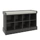 image 2 of Kempton Shoe Bench & Wall Rack | Grey | Grey
