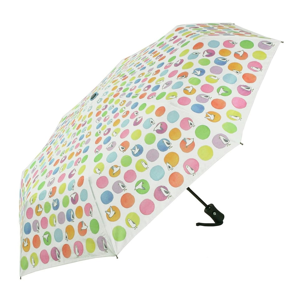image 1 of Laura Wall Folding Umbrella Automatic Telescopic Dots | Multi | Canopy: 98cm