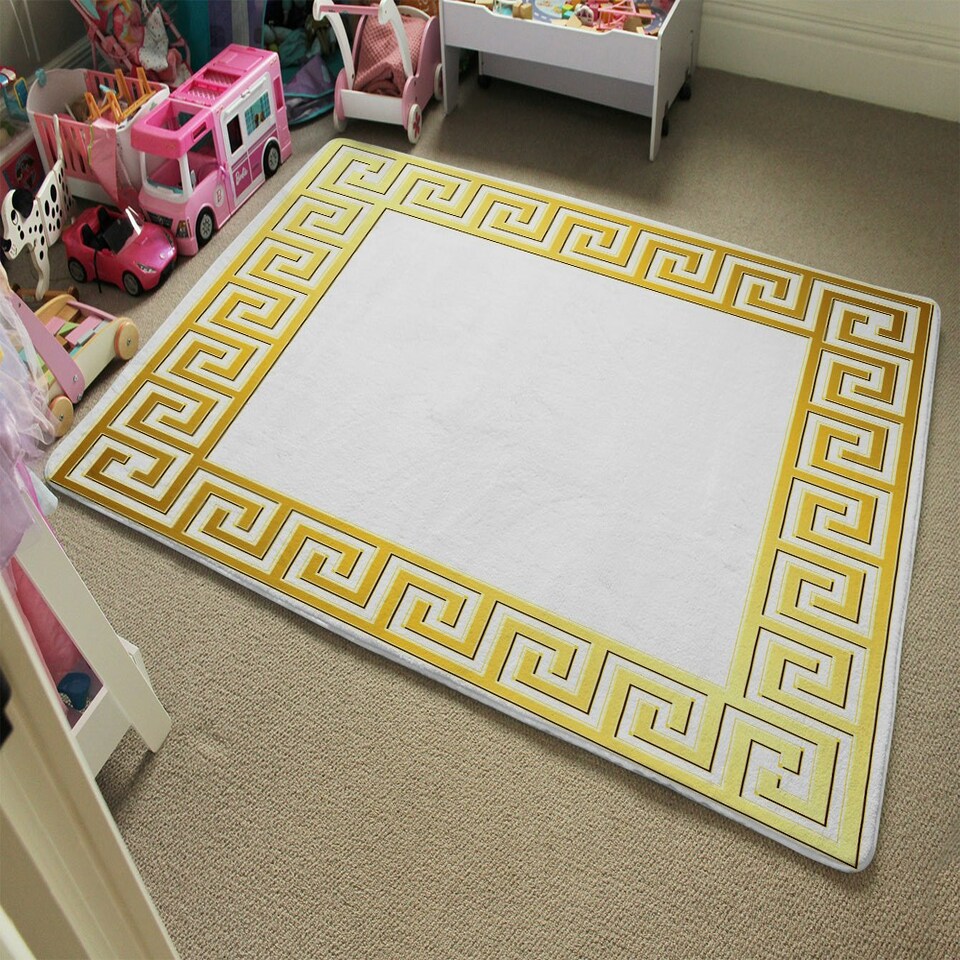 image 1 of Golden Greek Ornamental Frame (Rug) Gold | Medium: 80x150cm