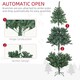 image 7 of HOMCOM 6ft Artificial Christmas Tree with LED Lights, Decoration, Auto Open