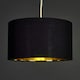image 3 of ValueLights Large Modern Black And Gold Pendant Ceiling Light Shade