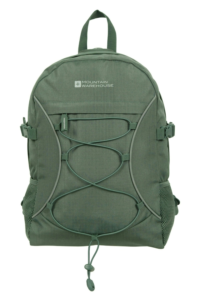 image 1 of Mountain Warehouse Bolt 18L Backpack Rucksack Padded Straps Multi Pocket Day Bag | Green | Pale Green