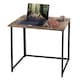 image 1 of House of Home Computer Desk Brown Wood Foldable Study Coffee Table Laptop Office PC Folding for Storage | Brown