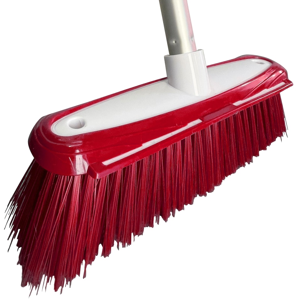 image 1 of Colour-Coded Soft Indoor Sweeping Brush Head Only with Built-In Scraper