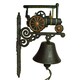 image 1 of Traction Steam Roller Engine Bell Gate Cast Iron Sign Plaque Door Wall House