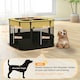 image 2 of PawHut Portable Dog Pen for Puppies, Rabbits, Kittens, Guinea Pigs - Yellow