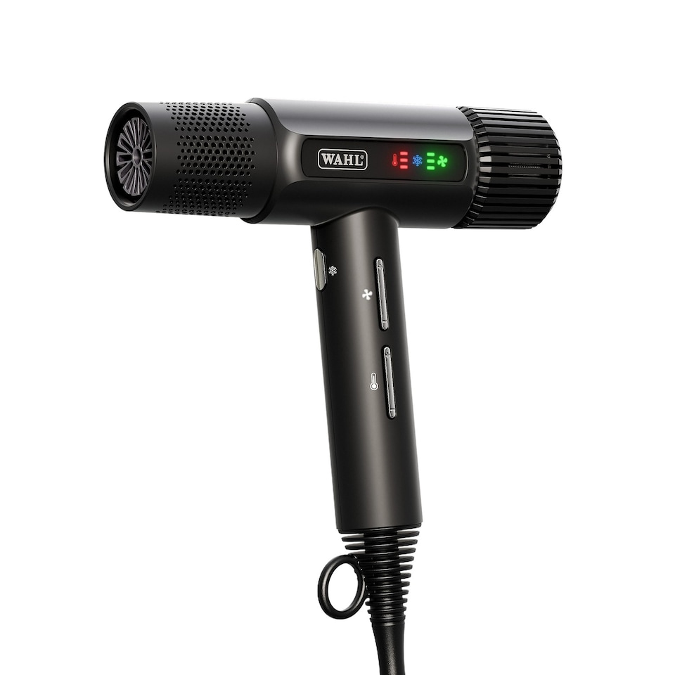 image 1 of Wahl Vanquish Hair Dryer 1600W Corded 3 Heat Settings with Cool-Shot Black ZY166