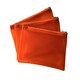 image 2 of 8x5" Frosted Orange Pencil Case - See Through Exam Clear Translucent