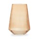 image 1 of Interiors by Premier Smoked Amber Glass Vase, Minimalist Flower Vase, Decorative Glass Vase, Small Flower Vase for Living Room Orange
