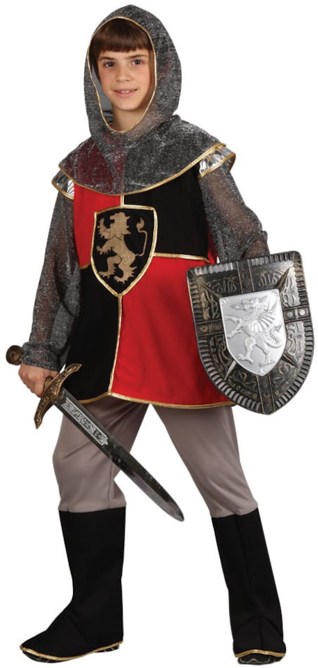 Kid's Deluxe Knight of the Realm Medieval Fancy Dress Boys Costume(5-7 Years)