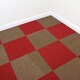 image 2 of 40 x Carpet Tiles 10m2 / Scarlet Red & Sand | Red