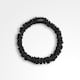 image 4 of Silver Cloud Silver Ion Infused Satin Skinny Scrunchies Black 5 Pack