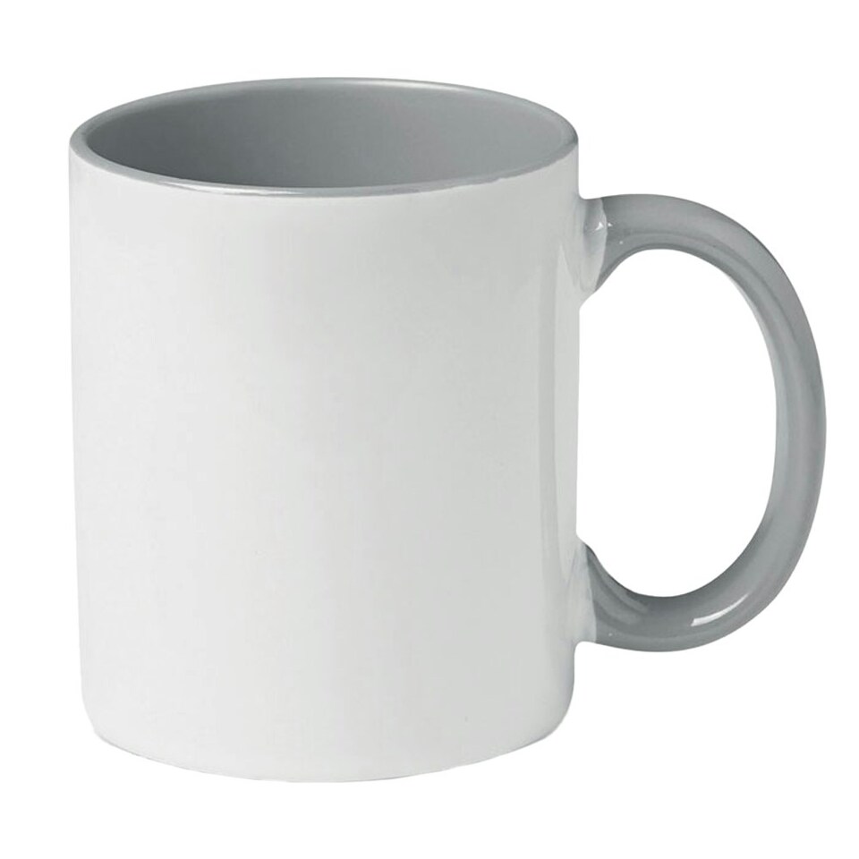 image 1 of MidOcean Sublimcoly Two Tone Sublimation 300ml Mug - White/Grey - One Size